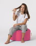Atelier Del Sofa Puf de Jardín Redondo - Rosa